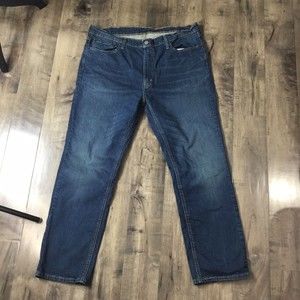 Levi's Mens 541 Dark Blue Stretch Athletic Fit Denim Jeans Size 40 x 32